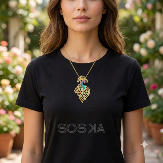 Peacock Pendant Necklace