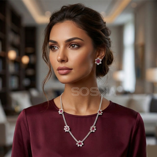 Flower Charm Necklace