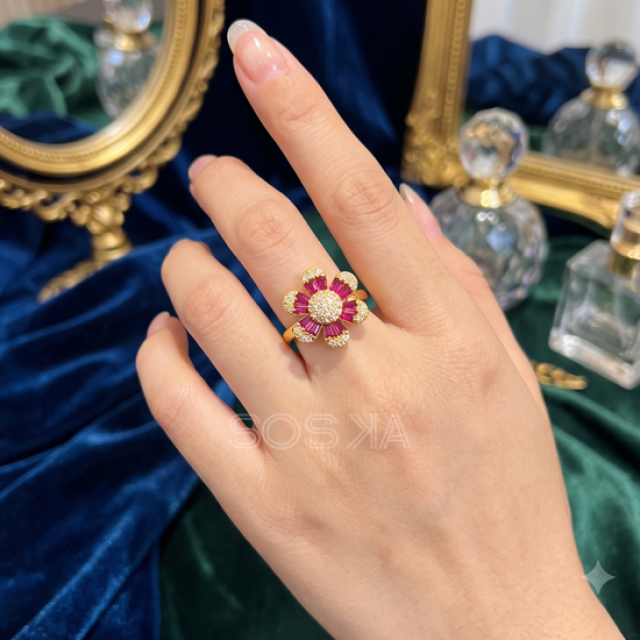 Flower Style Ring