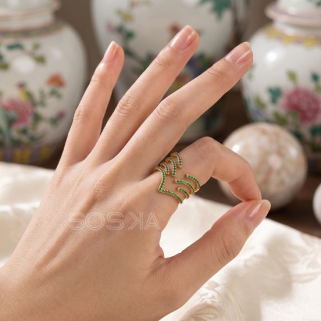 Green Stone Ring